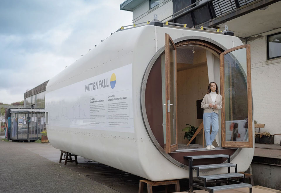 Tulevaisuudessa on mahdollista asua vaikka tuuliturbiinin konehuoneessa.