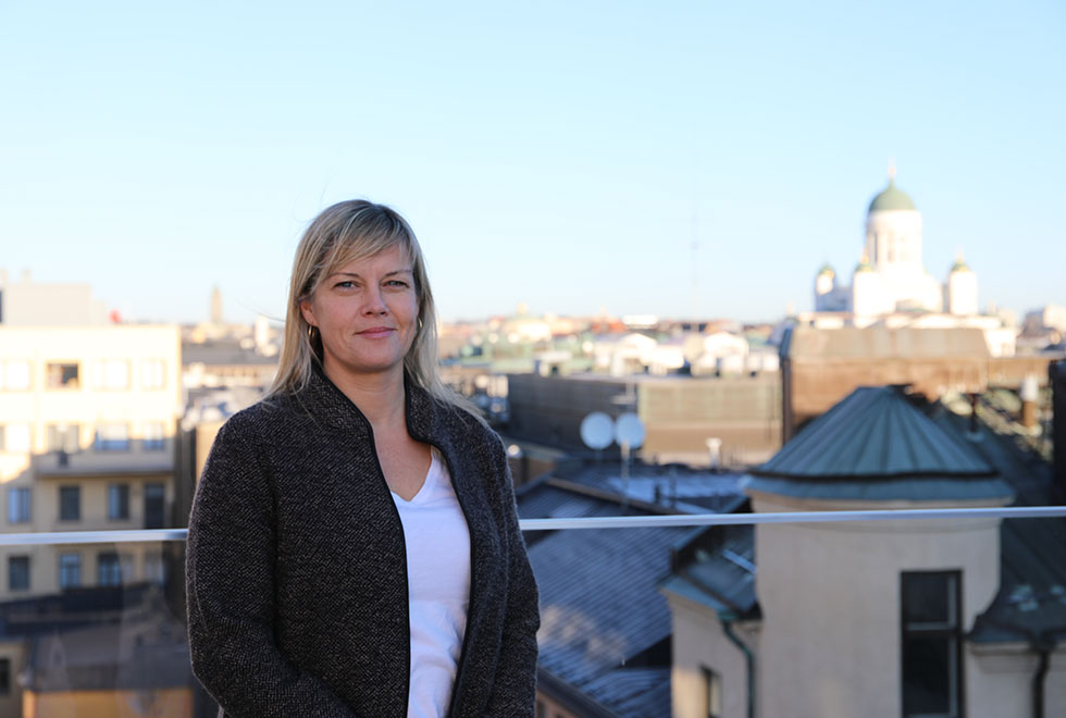 Vattenfallin ympäristöjohtaja Helle Herk-Hansen Helsingissä