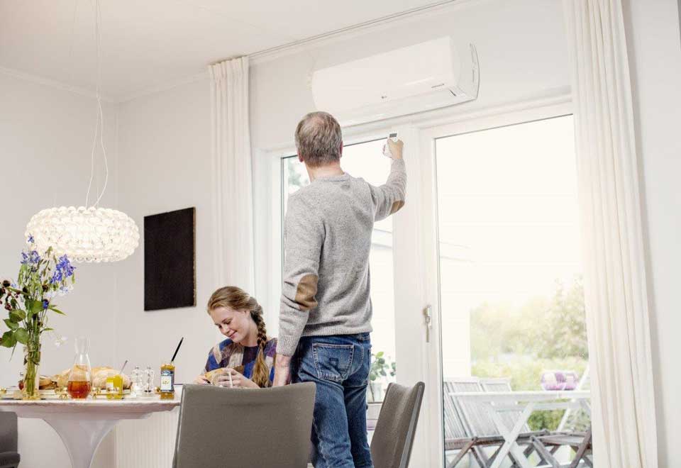 Ilmalämpöpummpu lämmittää ja viilentää