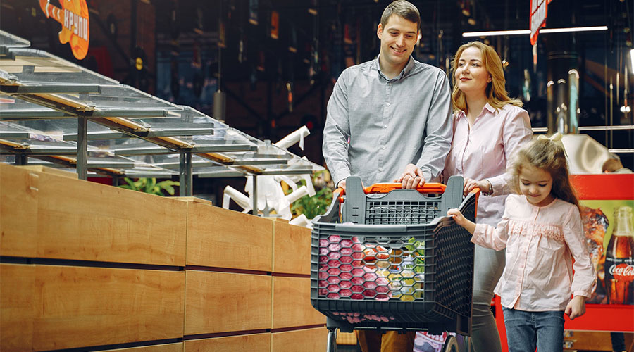 Perhe ruokakauppa