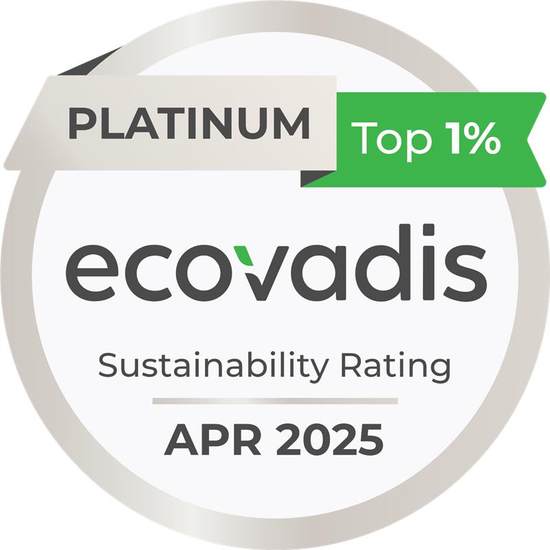 Logo: Ecovadis Platinum 2025