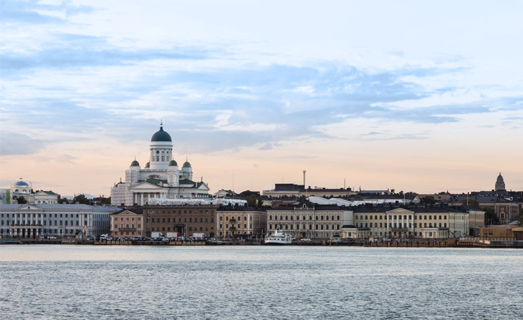 Helsinki City skyline