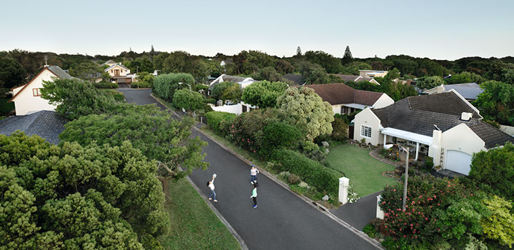 Ilmakuva asuinalueesta